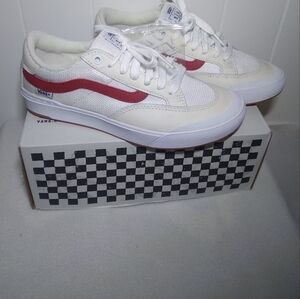 VANS Men's 7.5 Elijah BERLE  Pro Sport Vintage White & Chillipepper NEW